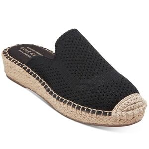 Cole Haan Cloudfeel Cushioning Grandseries open back Black espadrilles Size 8.5